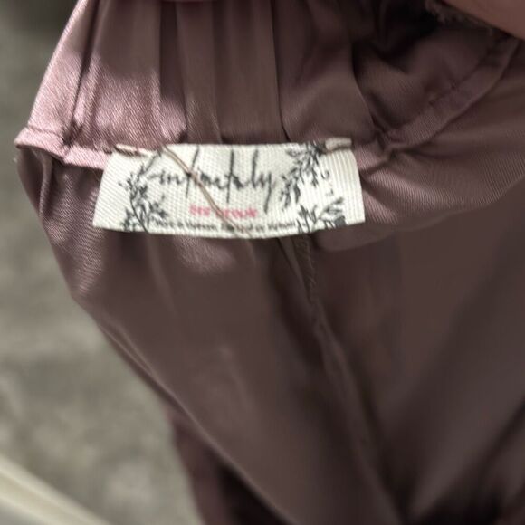 Free People Intimately night special satin pants size large - Picture 3 of 3
